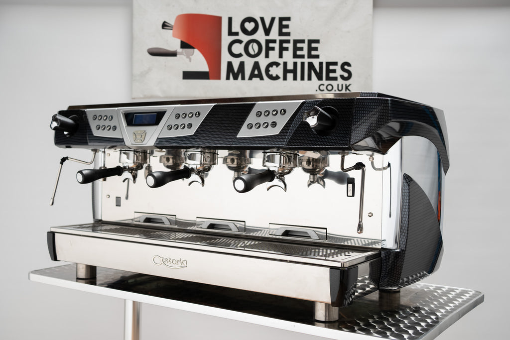 Astoria CMA Valina 3 Group Multi Boiler Plus4You Carbon Fibre Finish Espresso Machine (Refurbished)
